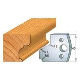 CMT 690.082 PROFILE KNIVES FOR INSERT SHAPER SYSTEM SP 1-37/64”x5/32” (40x4mm)